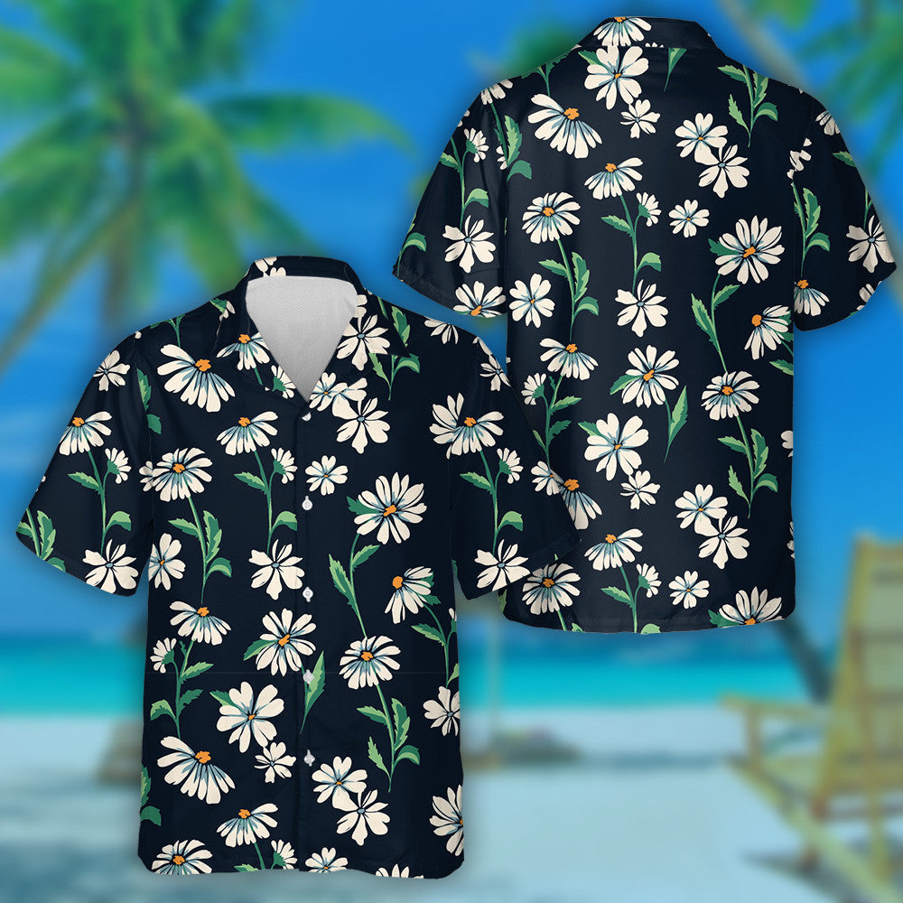 Craobhacha Duilleoga Glasa Daisy gleoite Patrún Líníochta Láimhe Léine Haváís, Bronntanas Léine Haváís, Bronntanas Nollag