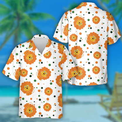 Cub Adorable Baby Lion Le Léine Haváíais Polka Dot, Bronntanas Léine Haváíais, Bronntanas Nollag