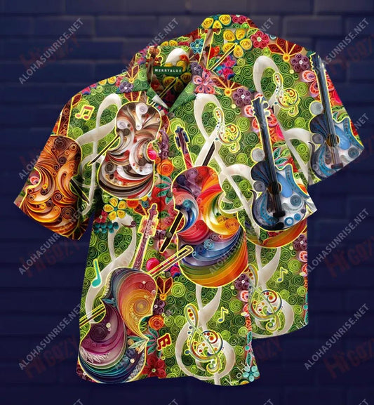 Beautiful Tone Beautiful Heart Violin Unisex Short Sleeve Shirt Summer Hawaiian T Shirts Best Hawaiian Shirts Hawaiian Shirts For Men, Hawaiian Shirt Gift, Christmas Gift