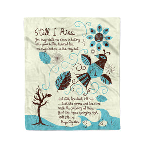 Still I rise you may write me down in history fleece blanket gifts christmas family blanket