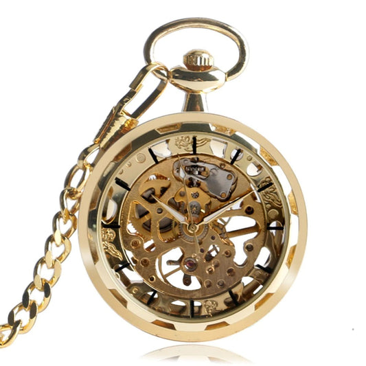Muince Faire Vintage Cnámharlach Steampunk Fob Meicniúil Póca Faire Clog siogairlín Fir Lámhfhoirceannadh Bronntanas Slabhra na bhFear Mná