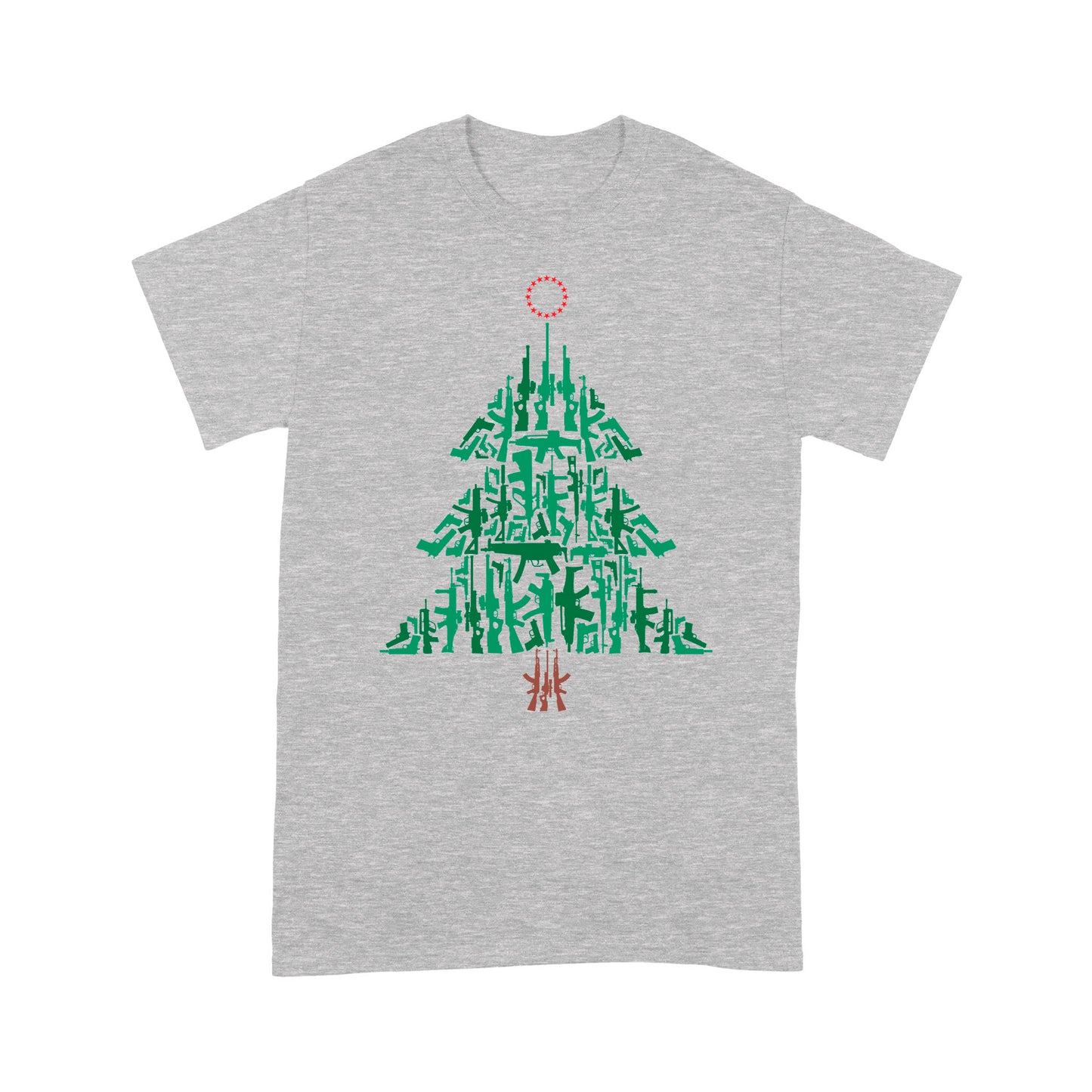 Guns Christmas Tree Ornament Gift Funny Christmas  Tee Shirt Gift For Christmas