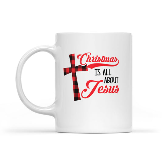 Tá an Nollaig Faoi Chách Íosa Grá Chríost Bronntanas Muga Bán Don Nollaig