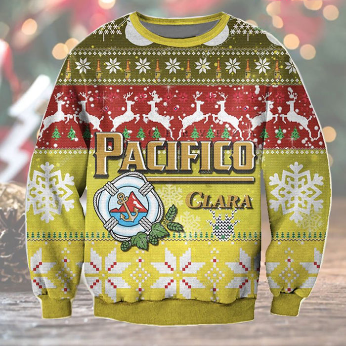 Pacifico Clara Ugly Sweater Beer Drinking Christmas, Christmas Ugly Sweater, Christmas Gift, Gift Christmas 2022