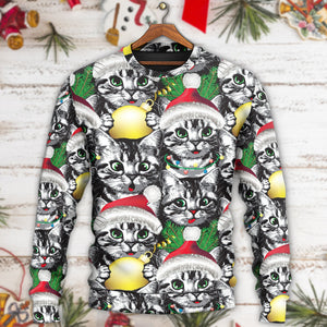 Christmas Meowy Xmas Cat Lover Ugly Christmas Sweater, Christmas Gift, Gift Christmas 2024