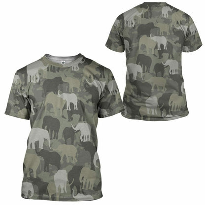 Eilifintí 3D Camo Saincheaptha Tshirt Hoodie Apparel