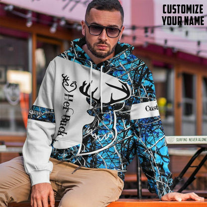3D Her Buck Valentine Saincheaptha Ainm Tshirt Hoodie Apparel