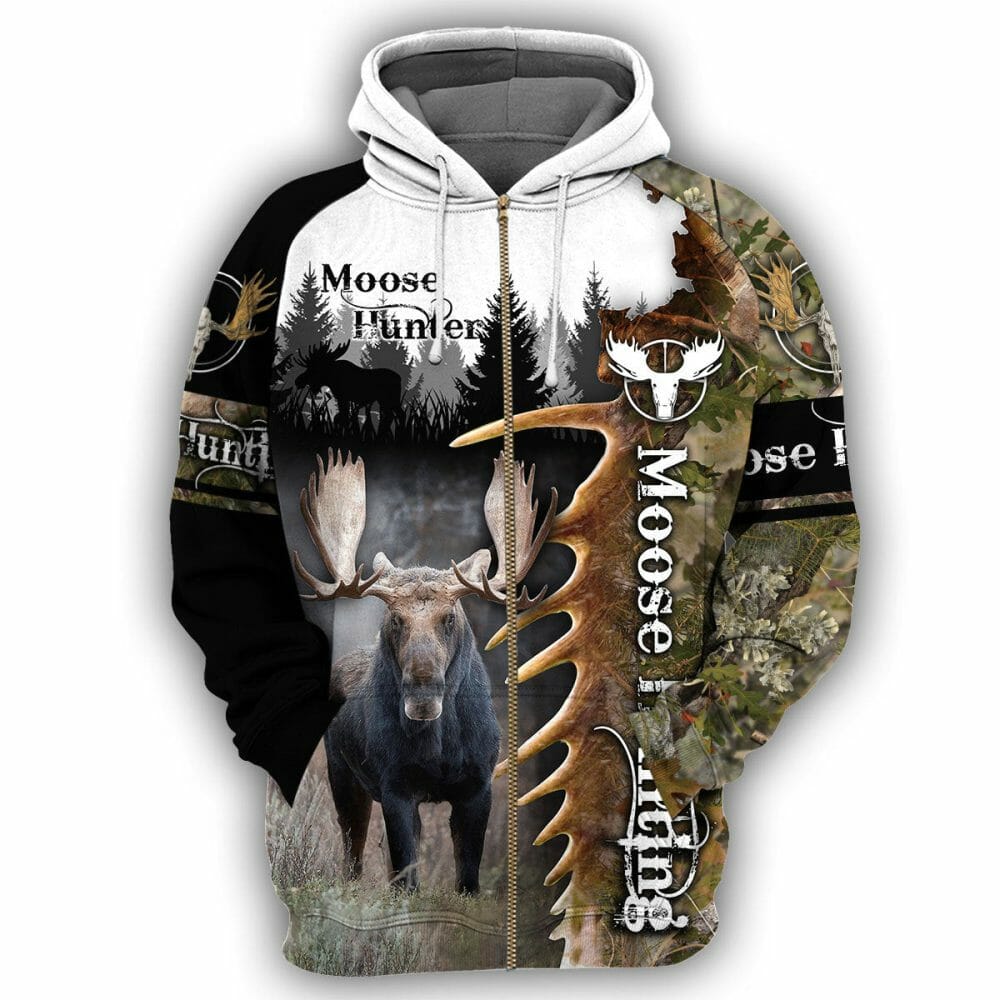 Moose Hunting - 3D All Over Printed Shirt Tshirt Hoodie Apparel