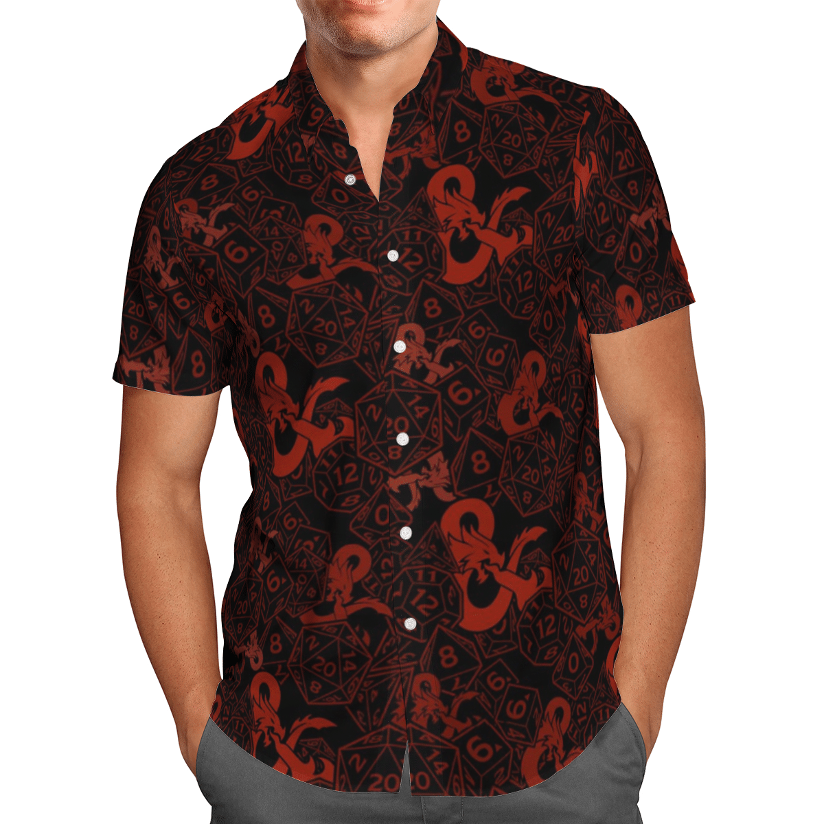 Dungeons Dragons Game Hawaiian Shirt_Hawaiian Shirt Gift, Christmas Gift
