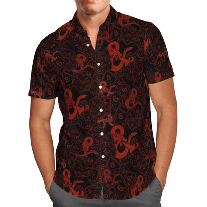 Dungeons Dragons Game Hawaiian Shirt_Hawaiian Shirt Gift, Christmas Gift
