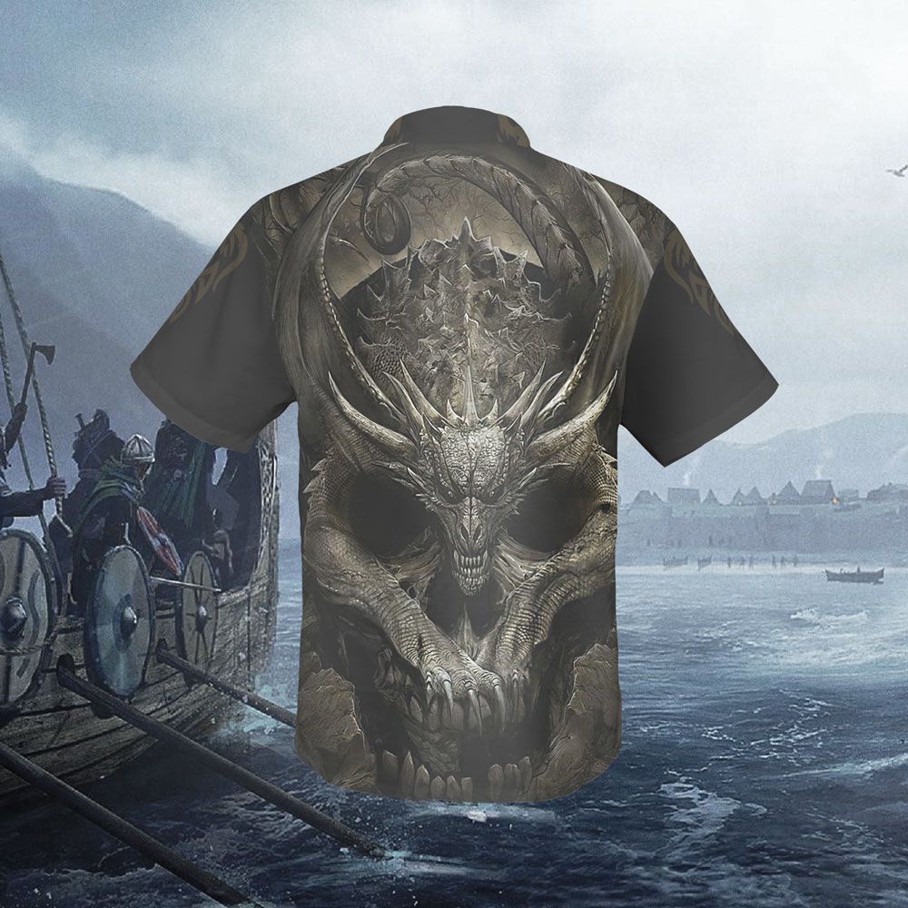 Buy Skull Draco Hawaiian Shirt - Hawaiian Shirts -Hawaiian Shirt Gift, Christmas Gift