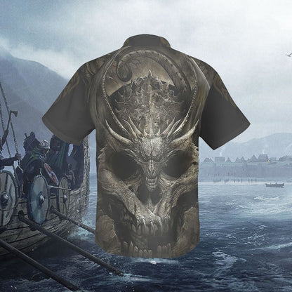 Buy Skull Draco Hawaiian Shirt - Hawaiian Shirts -Hawaiian Shirt Gift, Christmas Gift