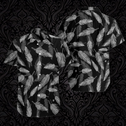 Patrún Cleite Raven Goth Dearadh Léine Haváís, Bronntanas Léine Haváís, Bronntanas Nollag