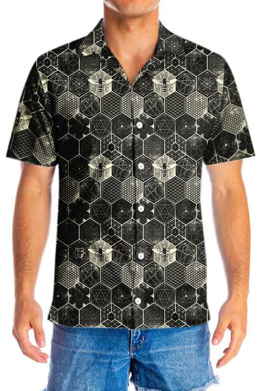 Black And Grey The Honeycomb Conjecture Hawaiian Shirt, Hawaiian For Gift