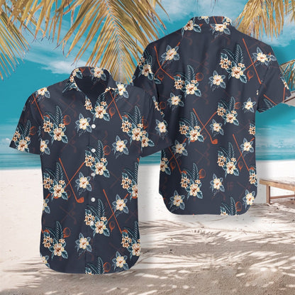 Tropical Golf 4 In Dark Design Hawaiian Shirt,Hawaiian Shirt Gift, Christmas Gift