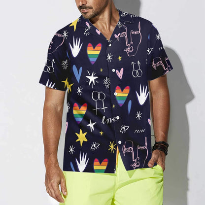 Love Is Love Happy LGBT Hawaiian Shirt, Hawaiian Shirt Gift, Christmas Gift