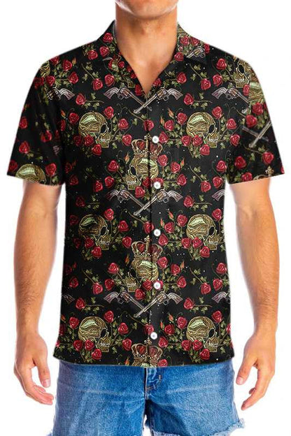 Vibrant King Of Pirates In Crown Hawaiian Shirt, Hwaiian For Gift