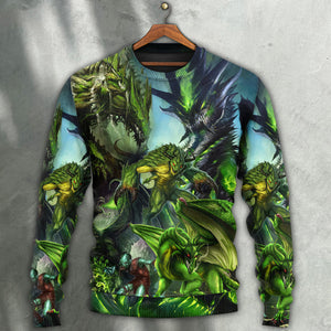 Dragon Green Skull Lover Art Style Ugly Christmas Sweater, Christmas Gift, Gift Christmas 2024