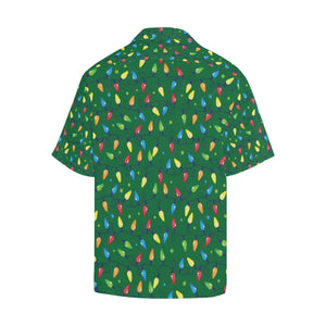 Christmas Colorful Light On Green Design Hawaiian Shirt, Hawaiian Shirt Gift, Christmas Gift.