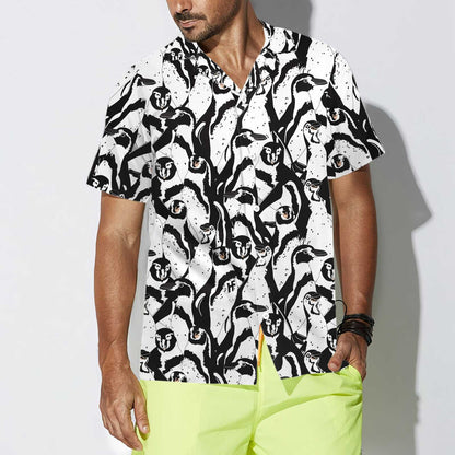 Dearadh Penguin Dubh Agus Bán Léine Haváís, Bronntanas Léine Haváíais, Bronntanas Nollag