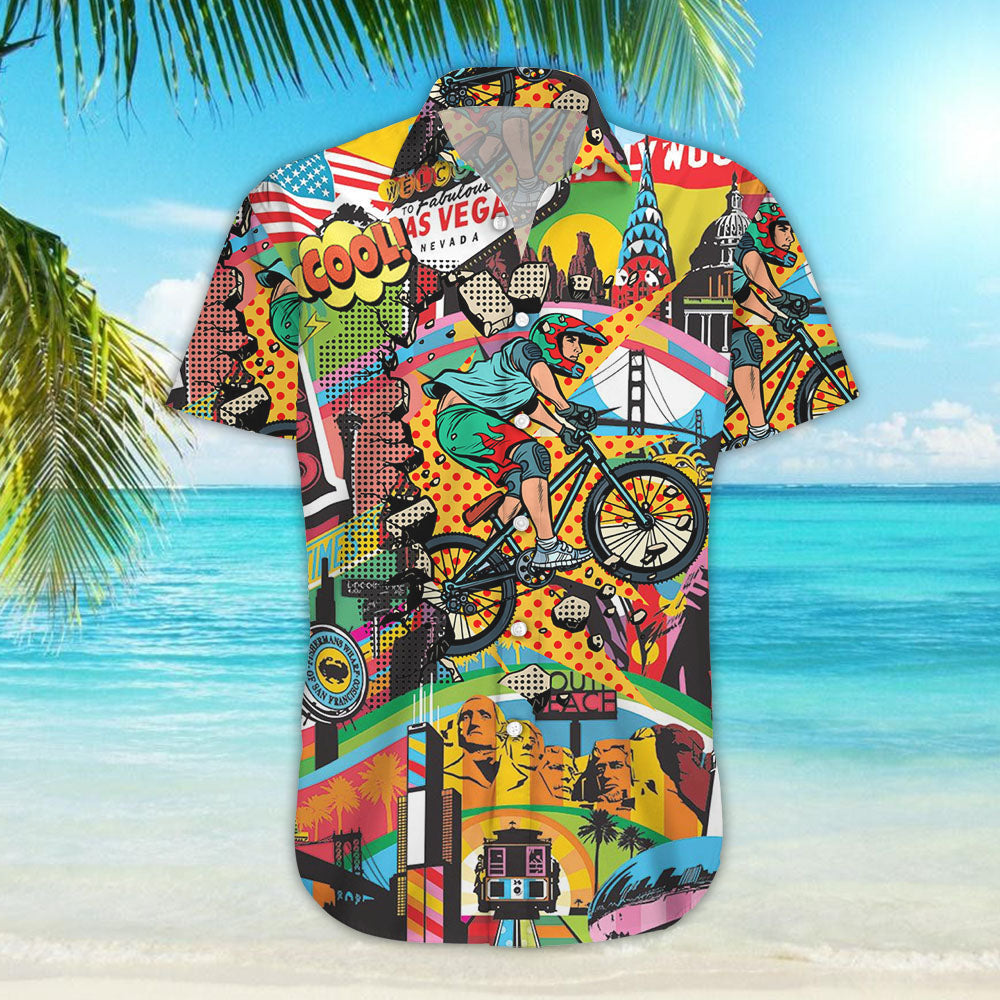 Cycling Amazing Cycling - Hawaiian Shirt, Hwaiian For Gift