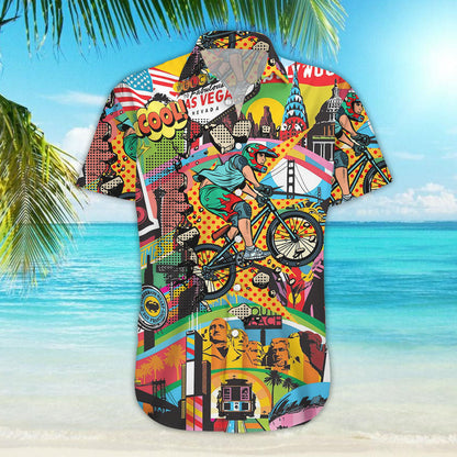 Cycling Amazing Cycling - Hawaiian Shirt, Hwaiian For Gift