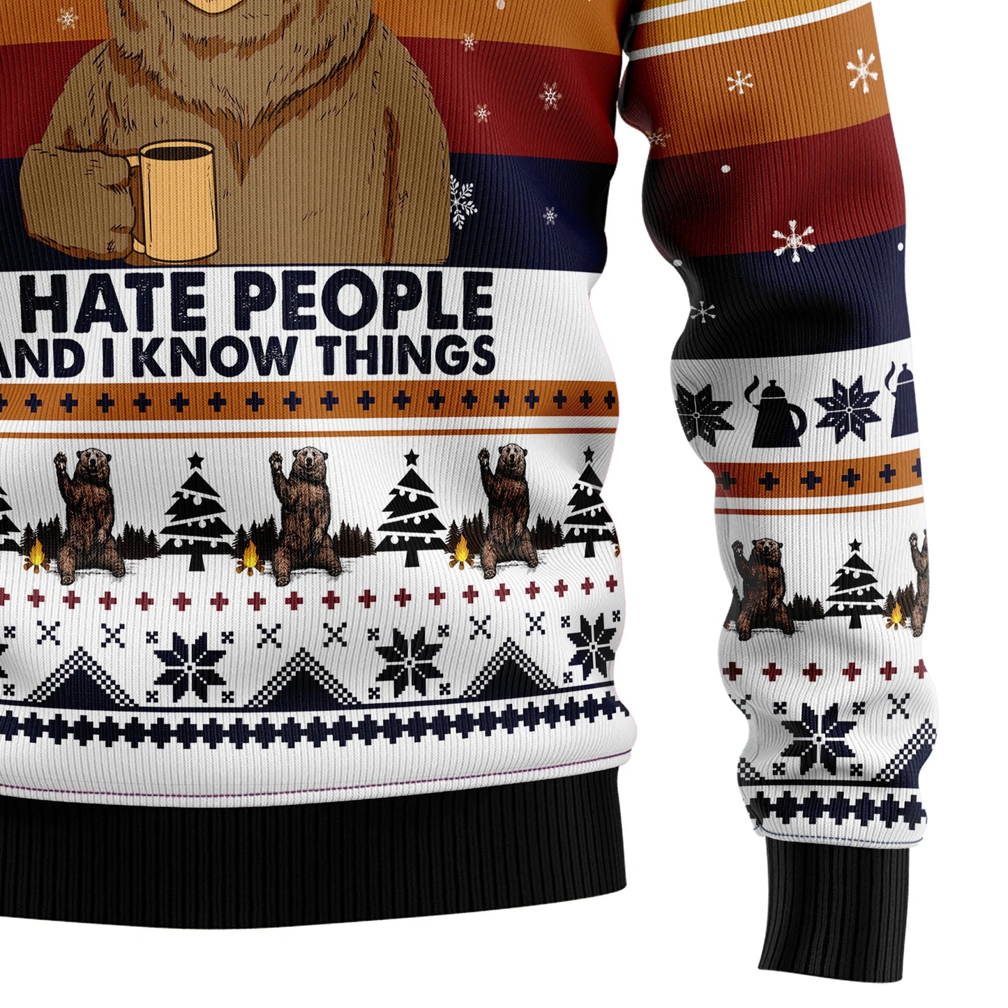 Geansaí Nollag Gránna Caife Béar, Geansaí Gránna Nollag, Bronntanas Nollag, Bronntanas Nollag 2024