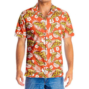 Wonderful Aloha Tropical Pizza Design Hawaiian Shirt, Hwaiian For Gift