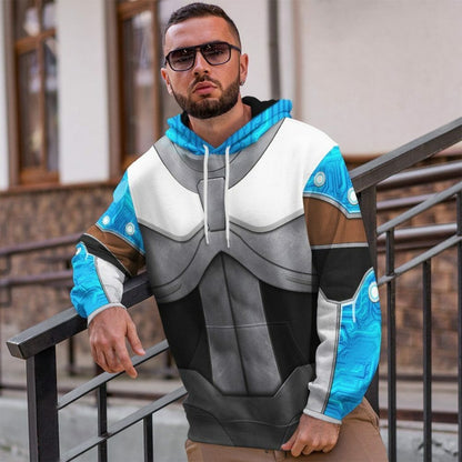 3D Teen Tíotán Cyborg Cosplay Saincheaptha Tshirt Éadaí Hoodie
