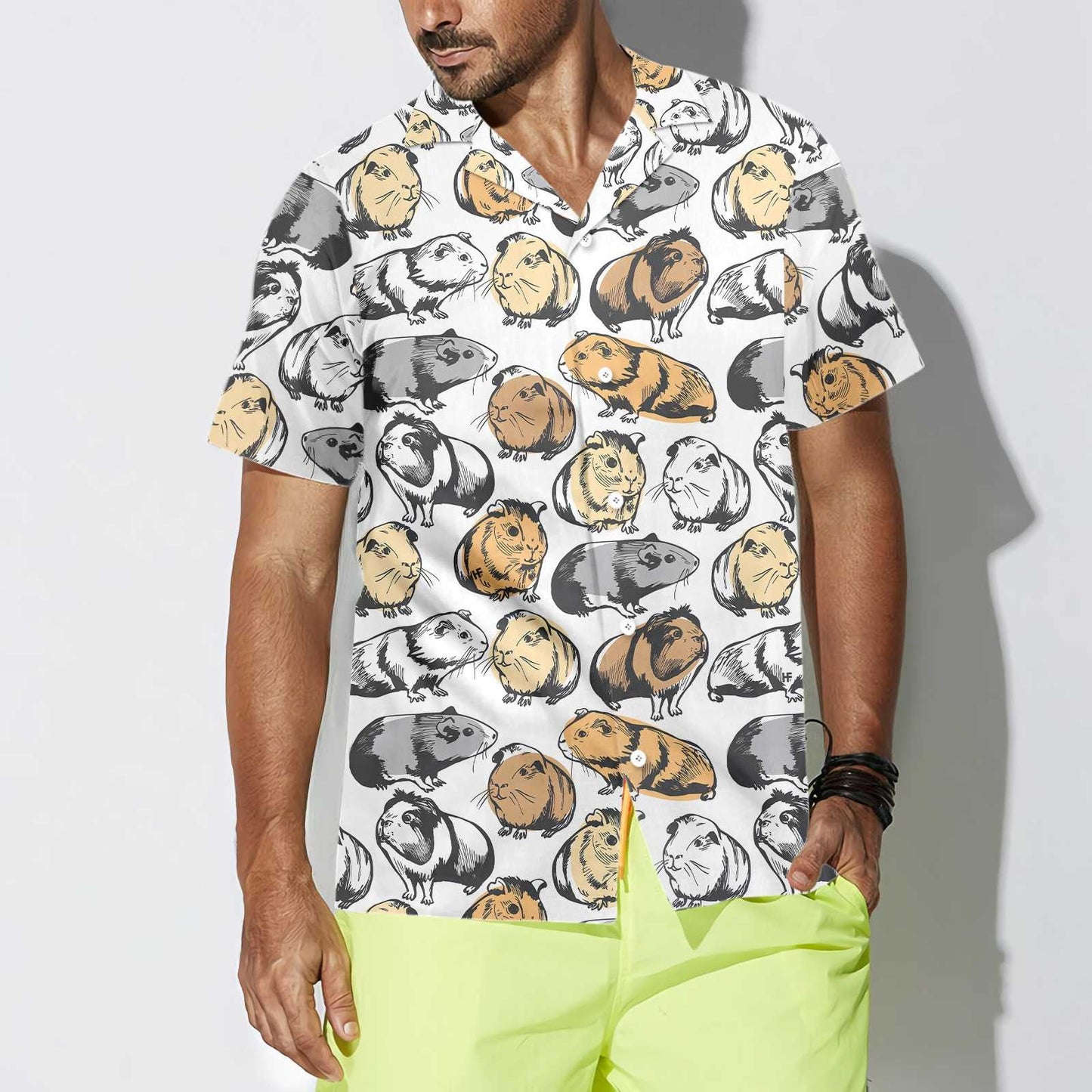 Muc Ghuine Clasaiceach Dearadh Gan uaim Léine haváíais, Haváís Le Bronntanas