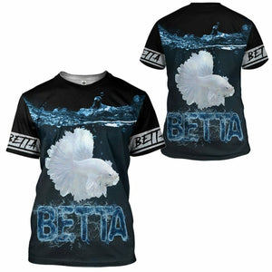 3D Love Betta Custom Tshirt Hoodie Apparel