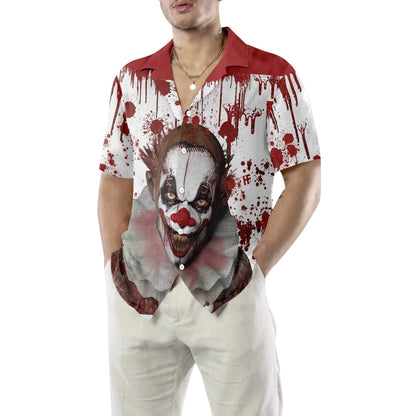 Aghaidheanna Scary Oíche Shamhna Clóirtheach Le Patrún Fola Dearadh Léine Haváís, Bronntanas Léine Haváís, Bronntanas Nollag