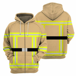 Yellow Firefighter - 3D All Over Printed Shirt Tshirt Hoodie Apparel