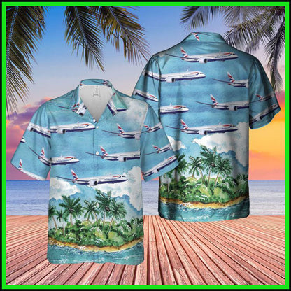 British airways plane hawaiian shirt ,Hawaiian Shirt Gift, Christmas Gift