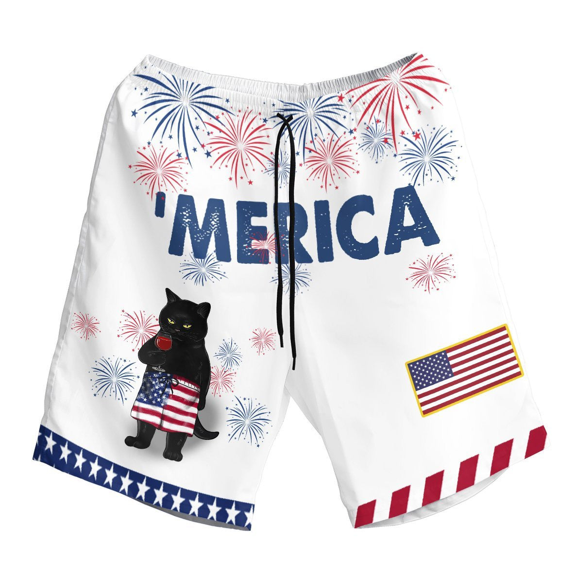 Black Cat Drink Wine Design Hawaiian Shirt, Hawaiian For Gift