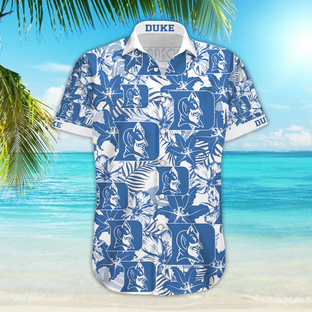 Duke Blue Devils Hawaiian Shirt_Hawaiian Shirt Gift, Christmas Gift