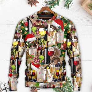 Christmas Wine For A Christmas Night Ugly Christmas Sweater, Christmas Gift, Gift Christmas 2024