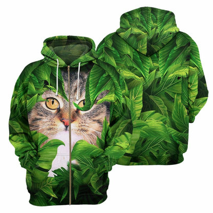 Hidden Cat - 3D All Over Printed Shirt Tshirt Hoodie Apparel