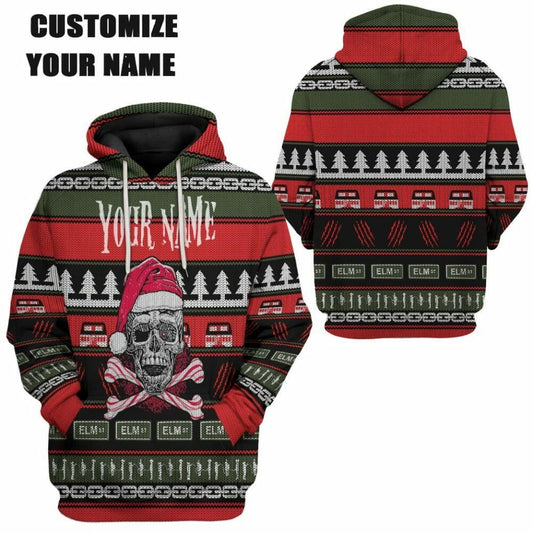 3D Custom Skul Ugly Christmas Tshirt Hoodie Apparel