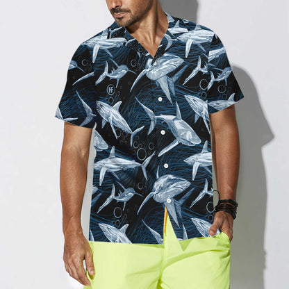 Cool Under Water Shark Design Hawaiian Shirt,Hawaiian Shirt Gift, Christmas Gift
