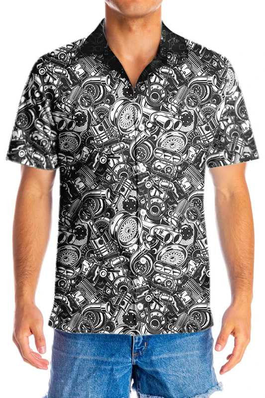 Dearadh Clasaiceach Deisiúchán Léine Haváís Fiú Marbh Ar Chúlra Dorcha, Bronntanas Léine Haváíais, Bronntanas Nollag