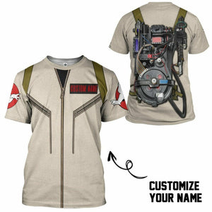 3D Ghostbusters Venkman Hero Custom Name Tshirt Hoodie Apparel