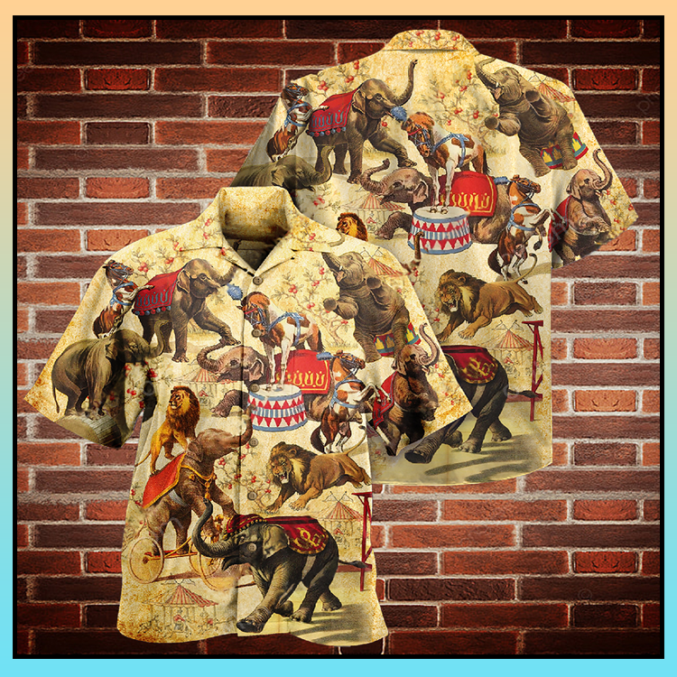 Elephant circus show hawaiian shirt_Hawaiian Shirt Gift, Christmas Gift