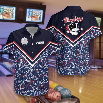 Ideal Spare Me Bowling Design Hawaiian Shirt, Hawaiian For Gift