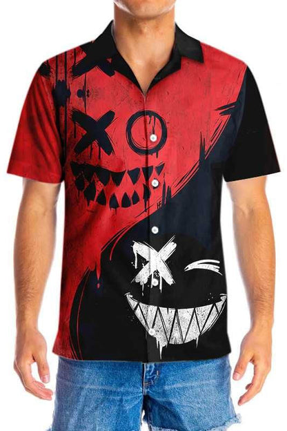 Halloween Evil Smile Hawaiian Shirt, Hawaiian For Gift
