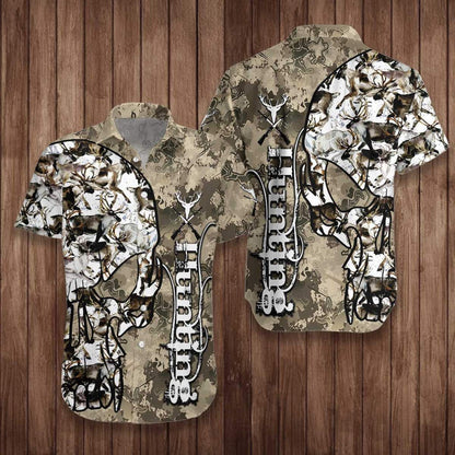 Patrún Fiach Camo Agus Skull Léine Haváís, Bronntanas Léine Haváís, Bronntanas Nollag