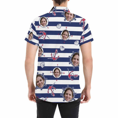 Blue Stripes Pink Ancaire Grianghraf Saincheaptha Léine Haváís, haváíais Don Bronntanas