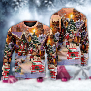 Christmas Santa Is Delivering Love Ugly Christmas Sweater, Christmas Gift, Gift Christmas 2024