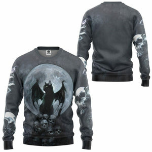 3D Bat Cat Custom Tshirt Hoodie Apparel