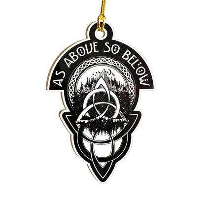 Mar Thuas Mar Thíos Mar sin Thíos Ornáid Wicca snaidhm Cheilteach, Bronntanas Ornáide Nollag, Bronntanas Nollag, Maisiú Nollag